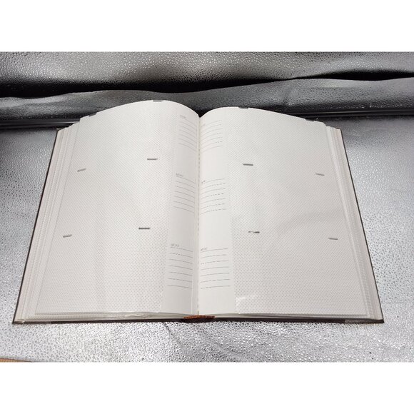 Thompson Brown Photo Album For 300 4"x6" Or 4"x12" Photos Acid-Free Slip-In Pock - Picture 6 of 6